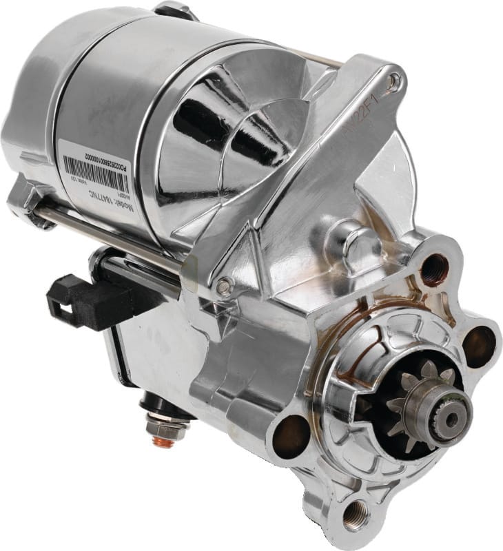 Bikers Choice 81-22 XL Chrome 1.2KW Starter “Because ‘Push Start’ Is Not a Personality Trait”